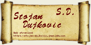 Stojan Dujković vizit kartica
